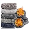 Hocerlu Calcetines Termicos Mujer, 5 Pares Calcetines Mujer Invierno de Forro Lana Estar por Casa, Regalos Para Mujer Navidad san Valentin