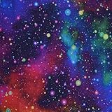 universo telas grand bourg DISEÑO DEL ESPACIO EXTERIOR; Nuestra tela tiene un diseño de impresión celeste colorido que es perfecto para cualquier persona con una fascinación por el espacio exterior