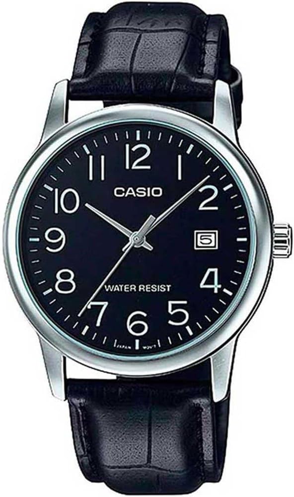 Casio Men's Watch - MTP-V002L-1BUDF Black Dial, Black Band