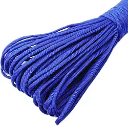 Corda de paraquedas 550, cordão de paraquedas tático de 15 m com 7 fios, cordão de paracord de 4 mm para acampamento, sobrevivência, caminhada, ideal para pulseiras