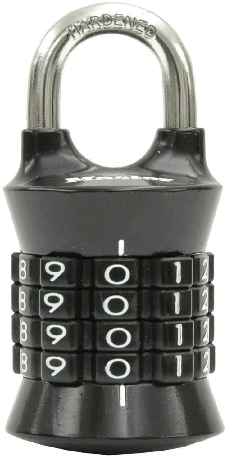 Master Lock Resettable Vertical 1535d número Cerradura de combinación, 1-Pack
