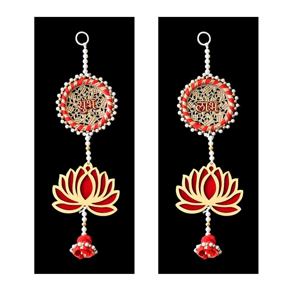Saugat Traders Shubh Labh Door Hanging for Diwali Decoration, Navratri - Home Decor - Main Door Entrance, Mandir - Wall Hanging (B0CL2K7GMK) Amazon Price History, Amazon Price Tracker
