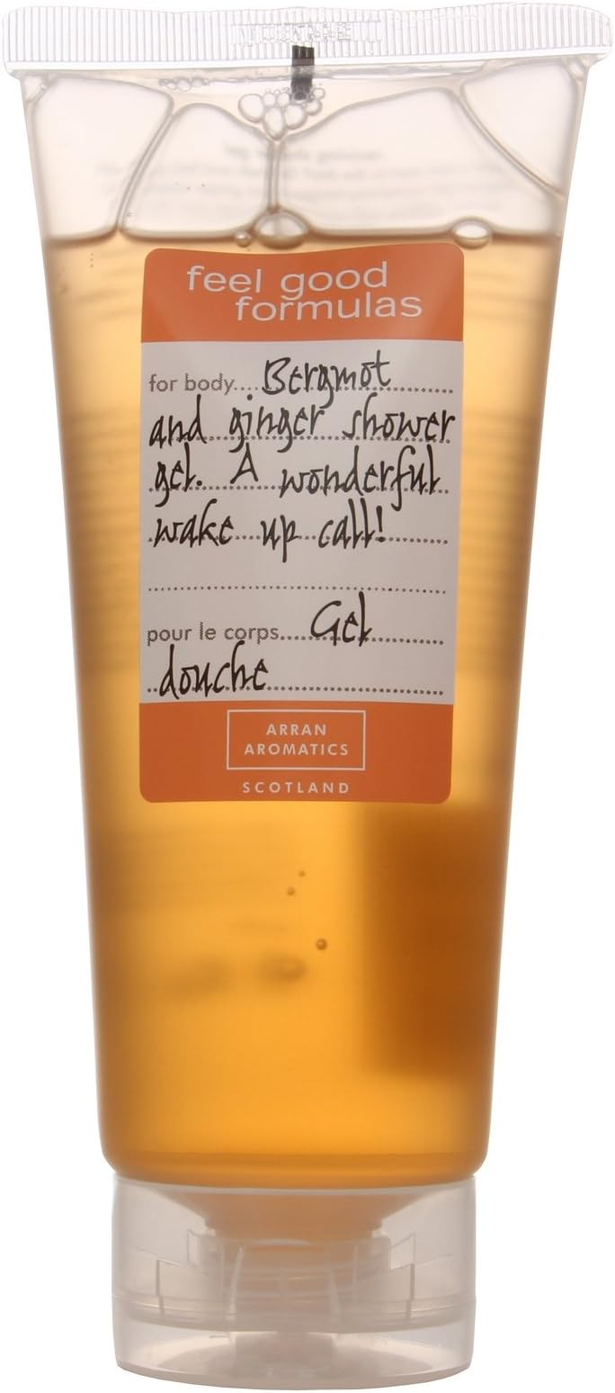 Arran Aromatics Bergamont and Ginger Shower Gel. A Wonderful Wake up Call! 200ml / 7 Oz