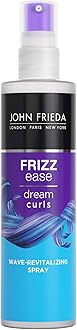 John Frieda Dream Curls Wave Revitalizing Spray, Light Moringa Oil Spray for Wavy Hair, Curly Girl Method Approved, Anti Frizz Curl Defining spray, 5 Oz