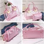 Women Transparent Shoulder Crossbody Bag, 2 in 1 Designer Fashion Handbag Purse