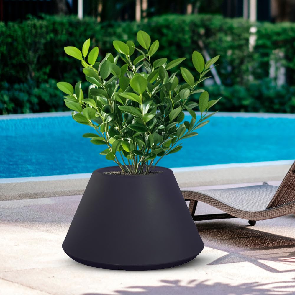 Vase conique d.60x35h Stromboli pour sublimer l'ambiance de votre terrasse