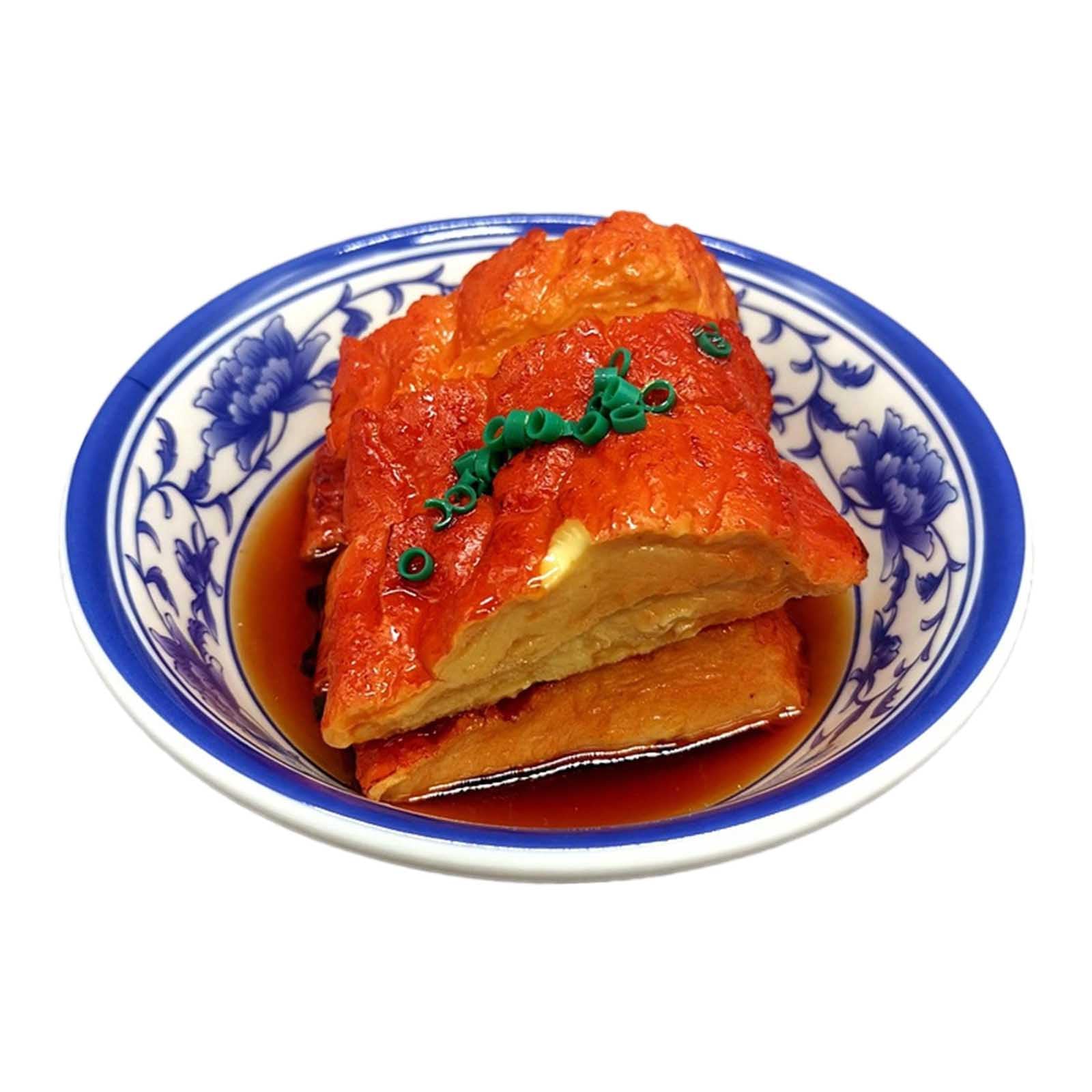 HDOYTXXM Fake Chinese Food Model Photography Props, Simulation, Realistic Hot Cool Small Dessert Plates