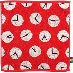 楠橋紋織(Kusubashi Mon Ori) ハンドタオル レッド 約35×34cm ドラえもん タイムふろしき ゲストタオル A-87113-51-R" 