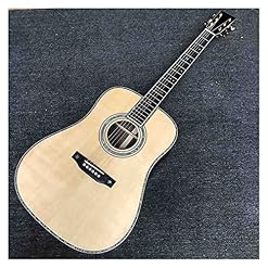 YYYSHOPP Personnalisé Toute Épinette Solide Style De Bois 45 Corps Ebony Touche Bois Liaison Acoustique Guitare… - Les Beatles, Paul McCartney, John Lennon, RIngo Starr, George Harrison