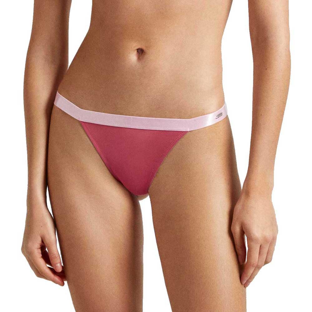 Pepe Jeans Women's Lace Thong, Pink (English Rose Pink), M