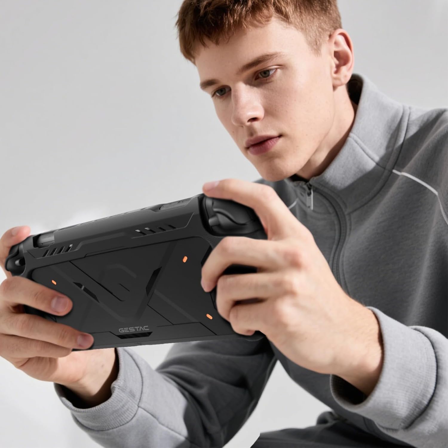 G.S.TAC Slim Hard Case Compatible with Switch 2 (2025), Anti-Scratch TPU Grip Protective Cover for Switch 2 with Hard Dust Cover, Black - Image 7