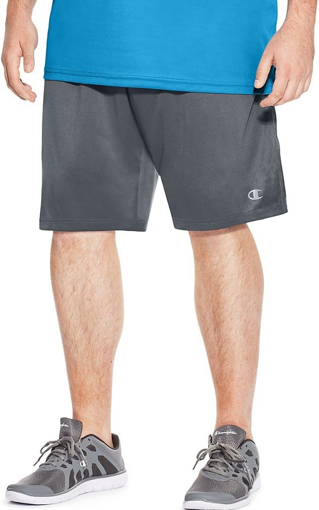 Champion Men's Big and Tall Vapor Powertrain Pocket Shorts (Dark Gray, 6X)