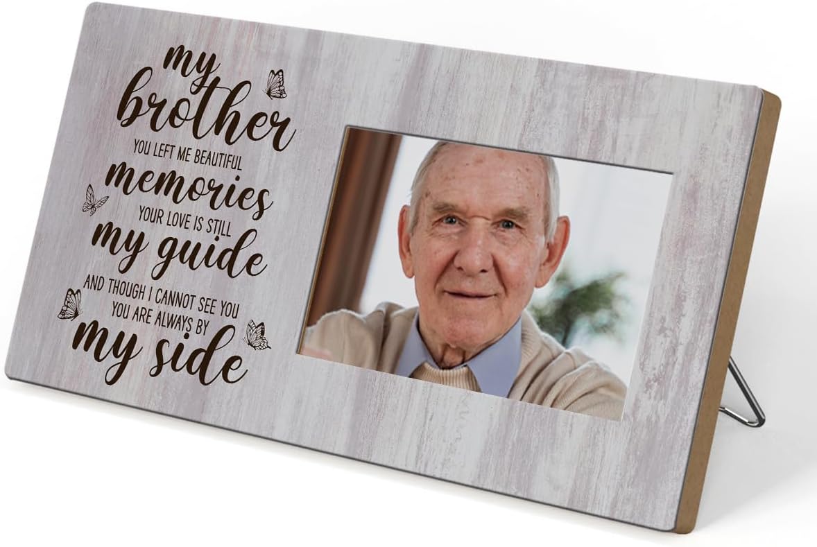 Wenboco Memorial Gifts for Loss of Brother Picture Frames