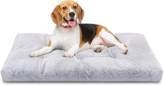 Nobleza Hundebett Mittelgroße Hunde Waschbar, Super Weiches und Flauschiges Anti-Angst Hundebett, Hochwertiges Plüsch Hundebett mit Rutschfestem Boden, Hundekissen, Hundematte rutschfest, 80x50x10 cm product image