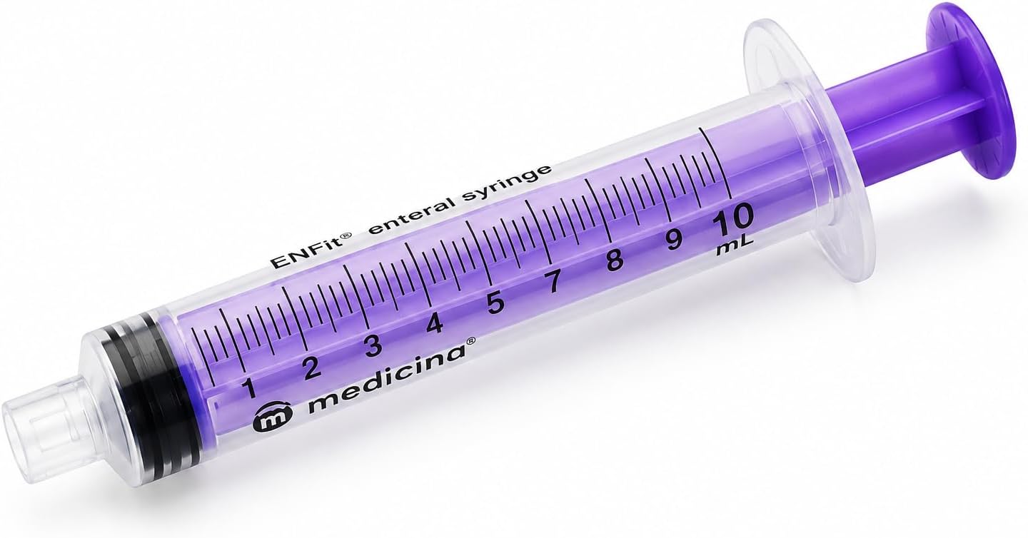 ENFIT 10ml Enteral Single Use Syringes (100)