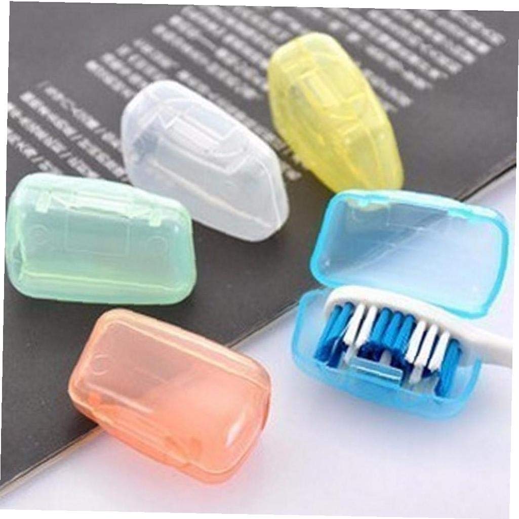 PiniceCore 5pcs Travel Toothbrush Cover Wash Brush Cap Case Box Hot Bathroom Accessories