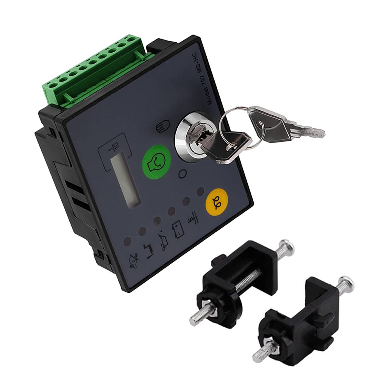 702 MS-HC Pannello di controllo del generatore di avvio manuale con tasti Modulo Generatore motore Controller generatore Generatore motore