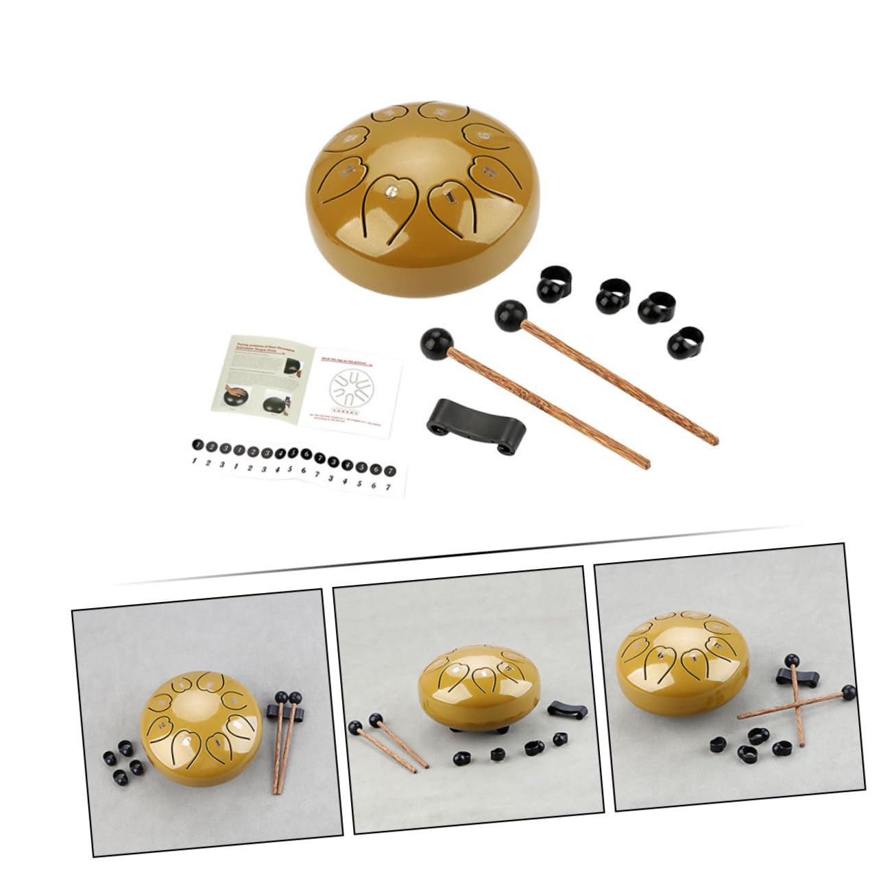 TOYANDONA De Lengua Etéreo Portátil De Mano Para Principiantes Instrumento De Percusión Para Amantes Música