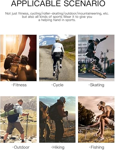 Miniatura 5 de Guantes deportivos antideslizantes y transpirables multiusos, ideales para ciclismo, correr, patinaje, gimnasio, entrenamiento, al aire libre, pesca