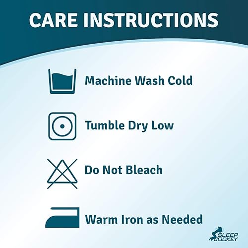 Miniatura 4 de Sleep Jockey Funda de almohada para cuña de cama, funda de almohada de cuña de bambú ultrasuave con cremallera, varios tamaños para adaptarse a la