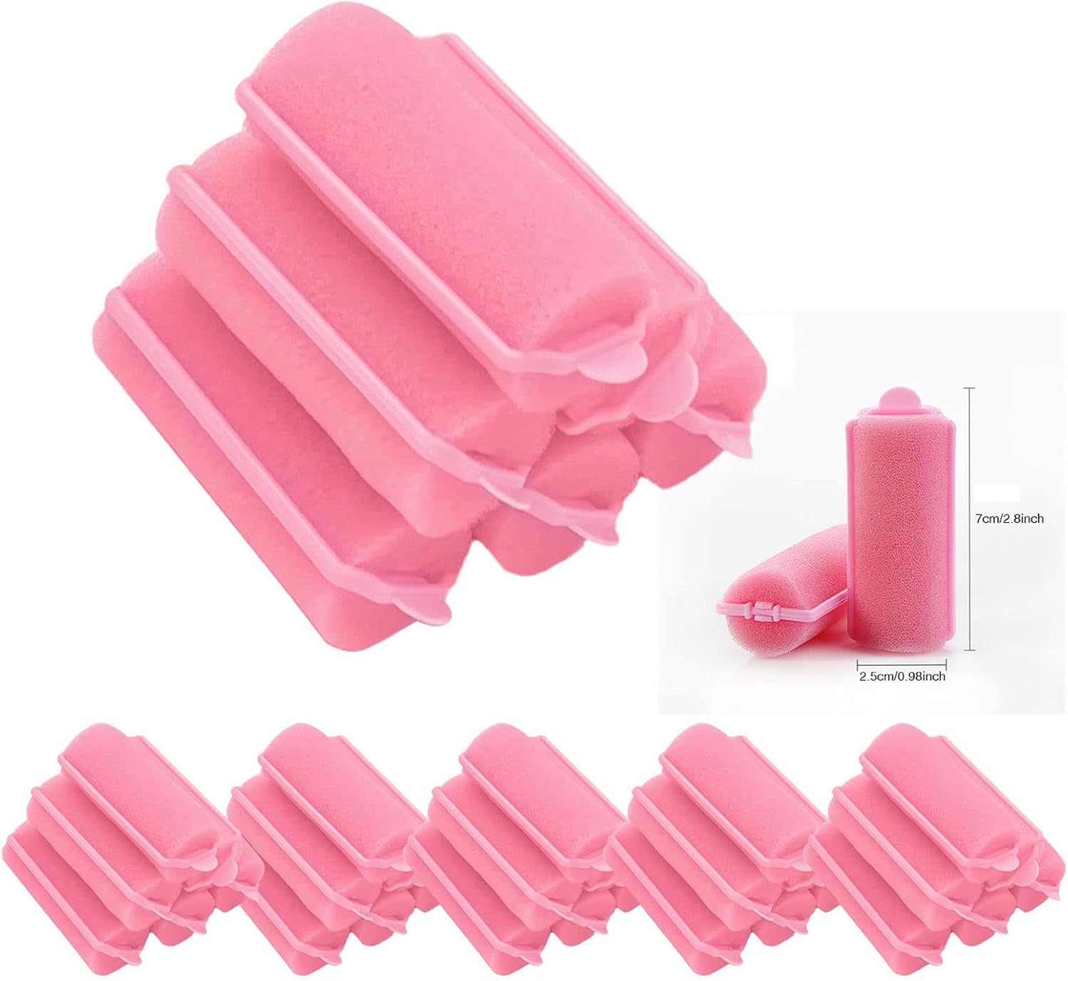 CQYTDZ 36 Pack Magic Sponge Foam Cushion Hair Styling Curler, Sponge