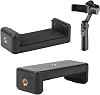 Kyrotech Smartphone Holder, Tripod Mount Adapter, Clip Connector Head, Selfie Stick Head, Travel Mini Tripod