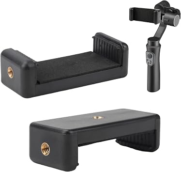 Kyrotech Smartphone Holder, Tripod Mount Adapter, Clip Connector Head, Selfie Stick Head, Travel Mini Tripod