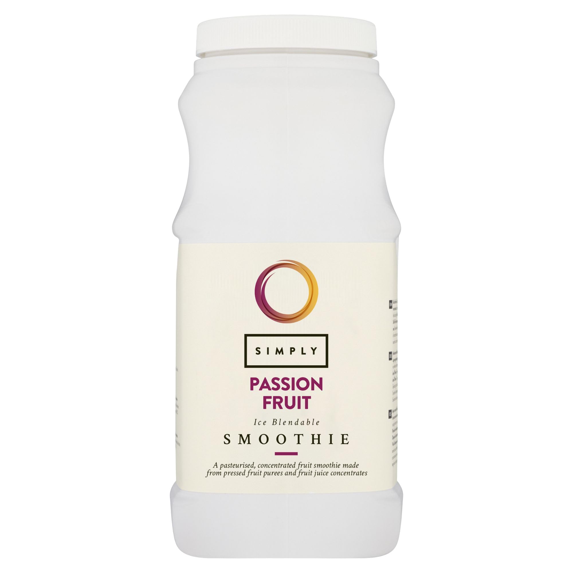Simply Passion Fruit Smoothie, Vegan Blendable Concentrated Smoothie Mix Made with Real Fruit Puree (1 Litre)