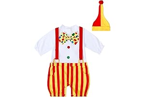 Darling Baby Boy Clown Costume Romper Set with Hat