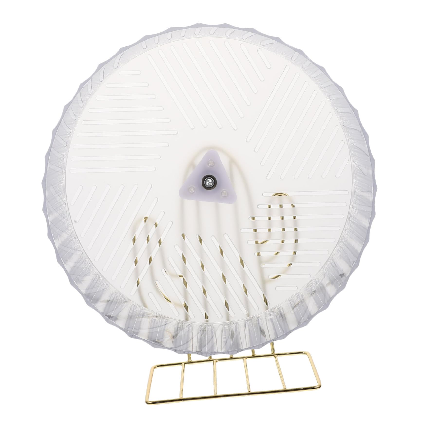 Sosoport Roue D’Exercice pour Chinchilla et Hérisson, Roue Silencieuse Support, Base Stable en Plastique et Alliage, pour Cage D’Animal