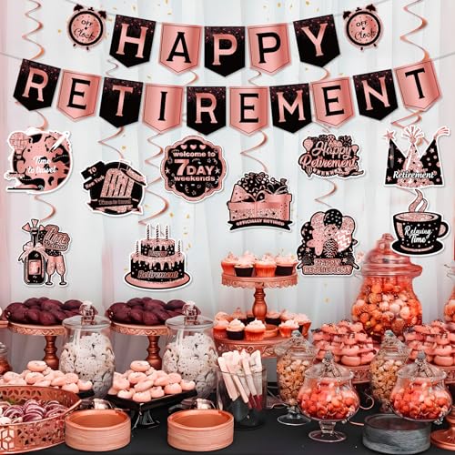 Save 50% on Rose Gold Retirement Party Decorations Kit - Image 3