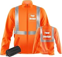 Vista 19 de YOWESHOP La chaqueta reflexiva de la seguridad de la alta visibilidad ligero respirable modifica