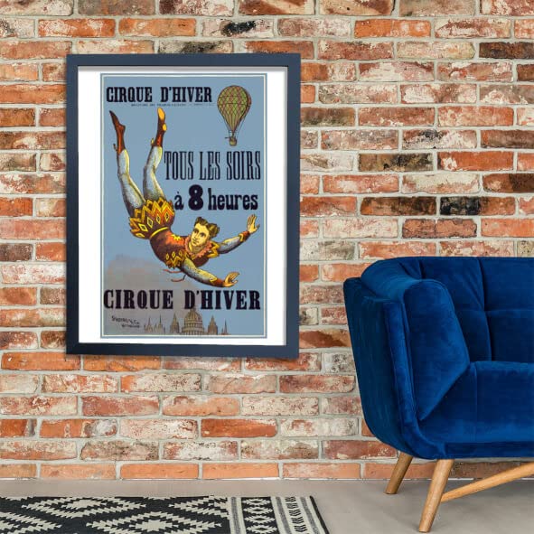 Cirque Winter affiche encadrée mat Spiffing Prints décoration murale maison format moyen - 2