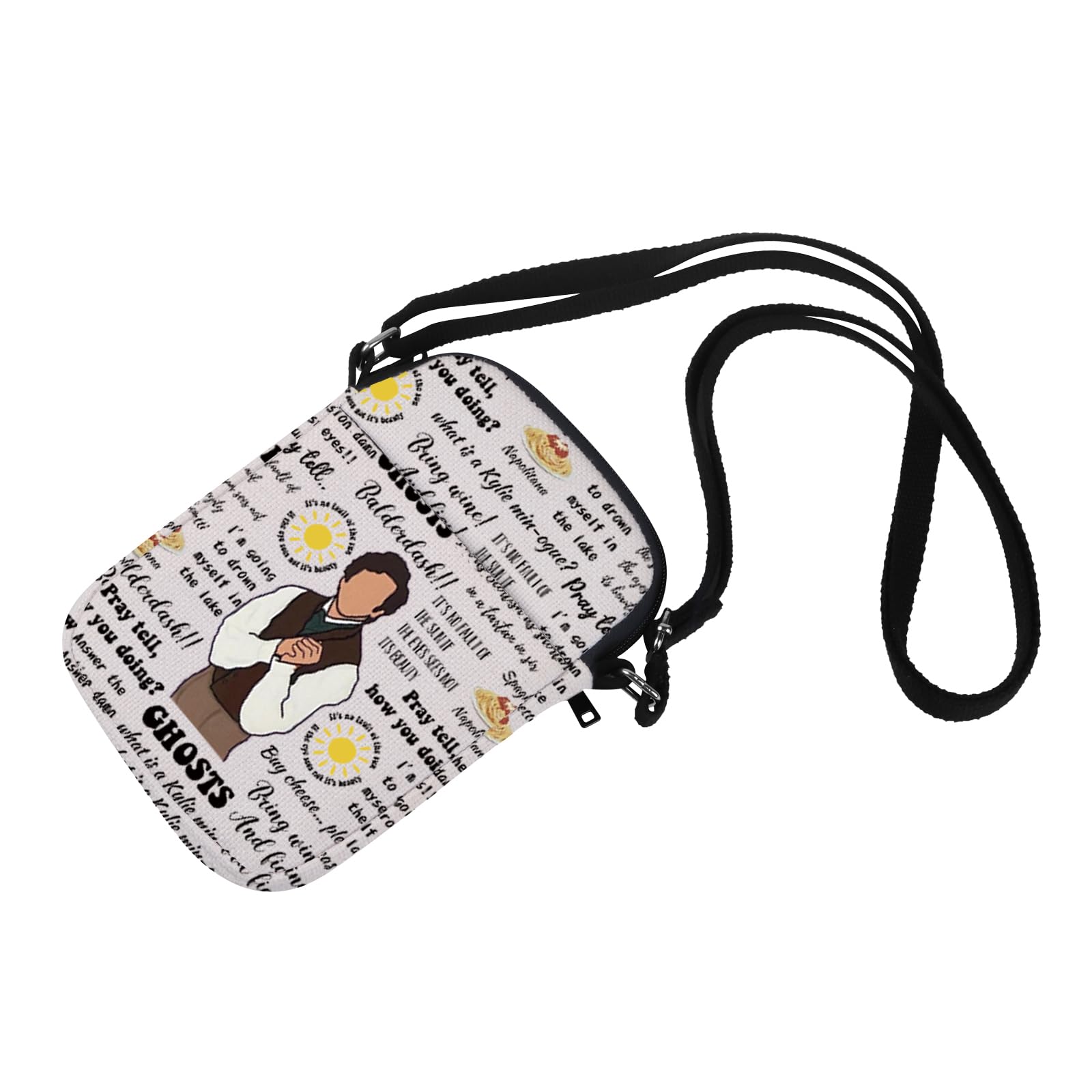 MNIGIU Ghost TV Show Inspired Gift Ghost TV Show Quotes Crossbody Bag for Captain Pat Butcher Robin Thomas Thorne Fans