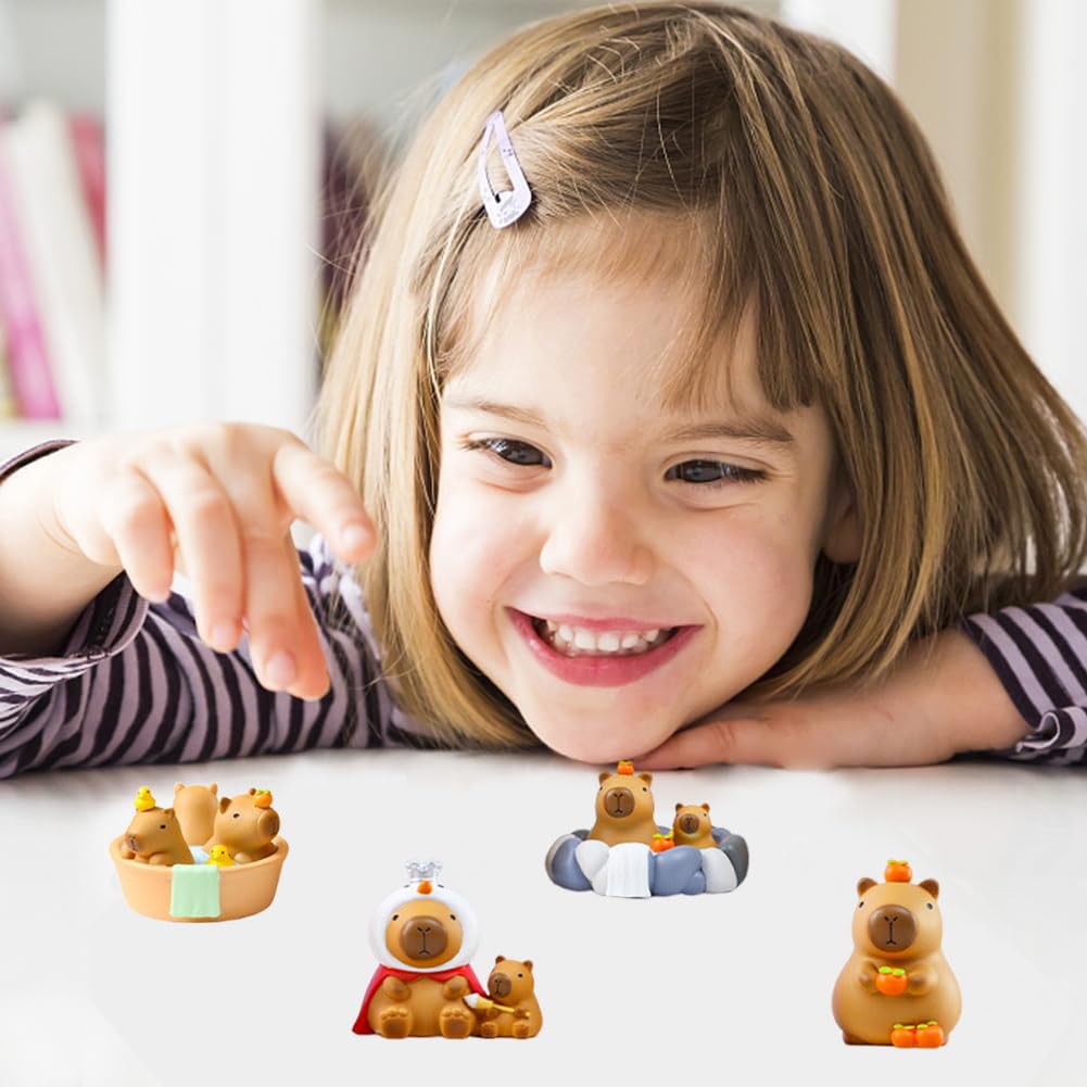 URDAK Capybara Figure Blind Box Characters Articulated Collectible Series Gifts for Capybara Fan-Favorite Blind Box - Image 4