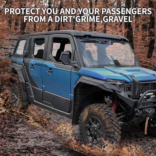 Image of Full Coverage Fender Flares for Polaris Xpedition XP /ADV, Heavy Duty Front & Rear Mud Flaps Guards for Polaris Xpedition XP /XP 5 /ADV /ADV 5 2024 2025 Accessories (Replace #2890638)