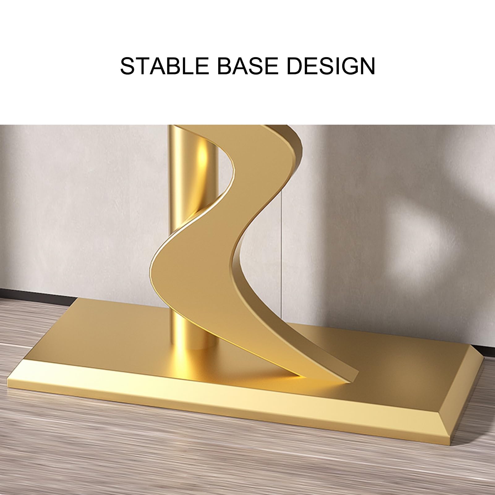 Consolle per Ingresso, tavolino Stretto per Ingresso, tavolini d'appoggio, consolle Stretta con Struttura in Metallo, tavolino Rustico per Ingresso, Soggiorno (A, 120 cm/47,2 Pollici)