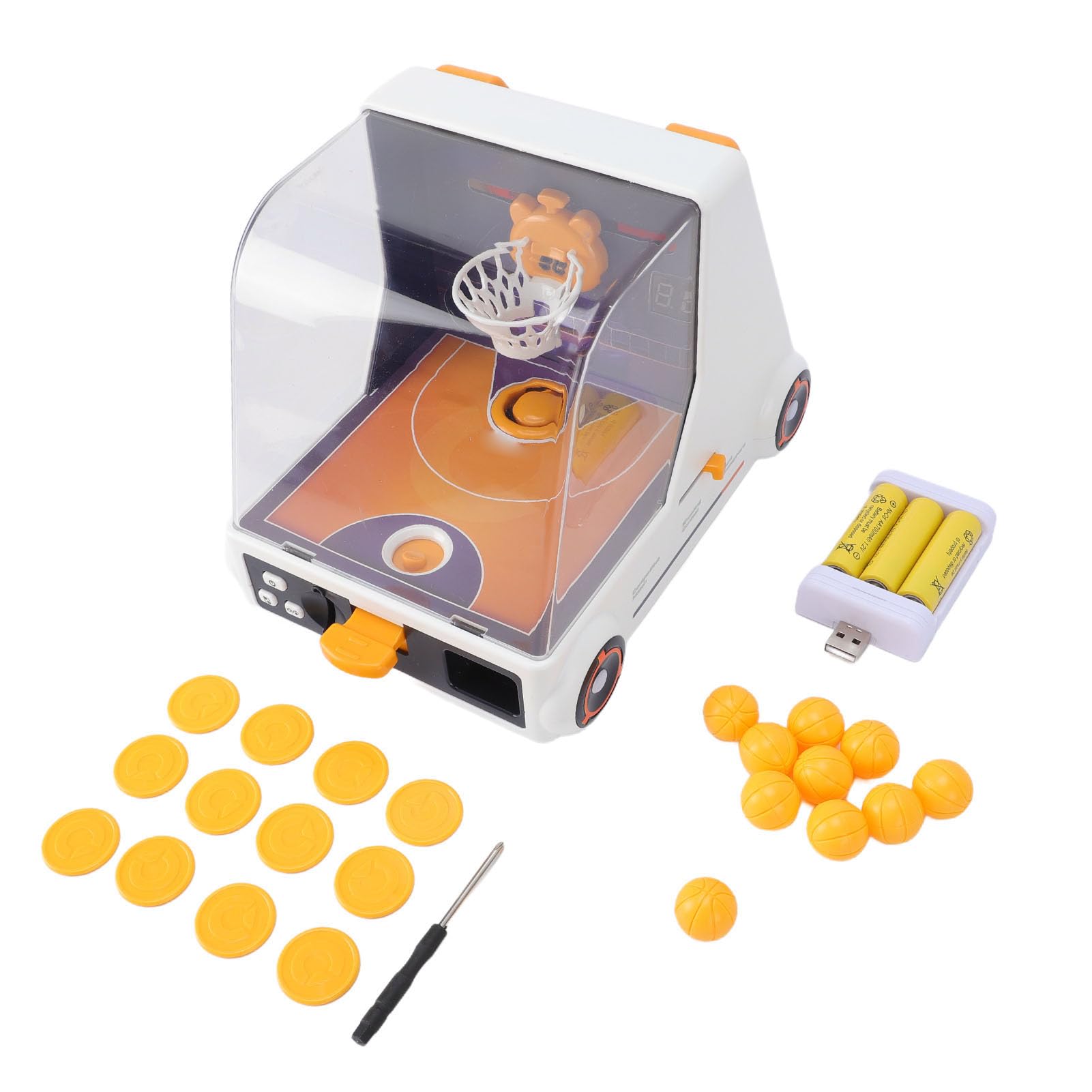 SIXRUN Juego de Baloncesto de Mesa con Anotación Automática y Aro Móvil