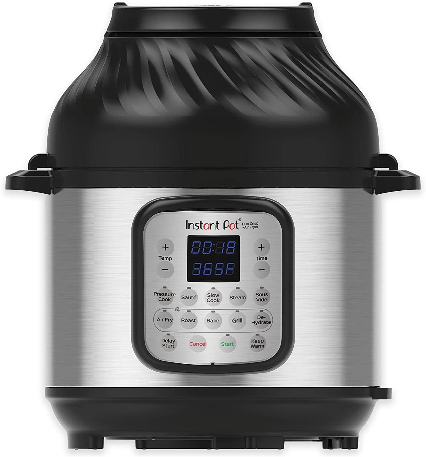 Duo Crisp + Air Fryer 11-in-1 Multicooker, 5.7L - Pressure Cooker, Air Fryer, Slow Cooker, Steamer, Sous Vide Machine, Dehydrator with Grill, Food Warmer & Baking Functions