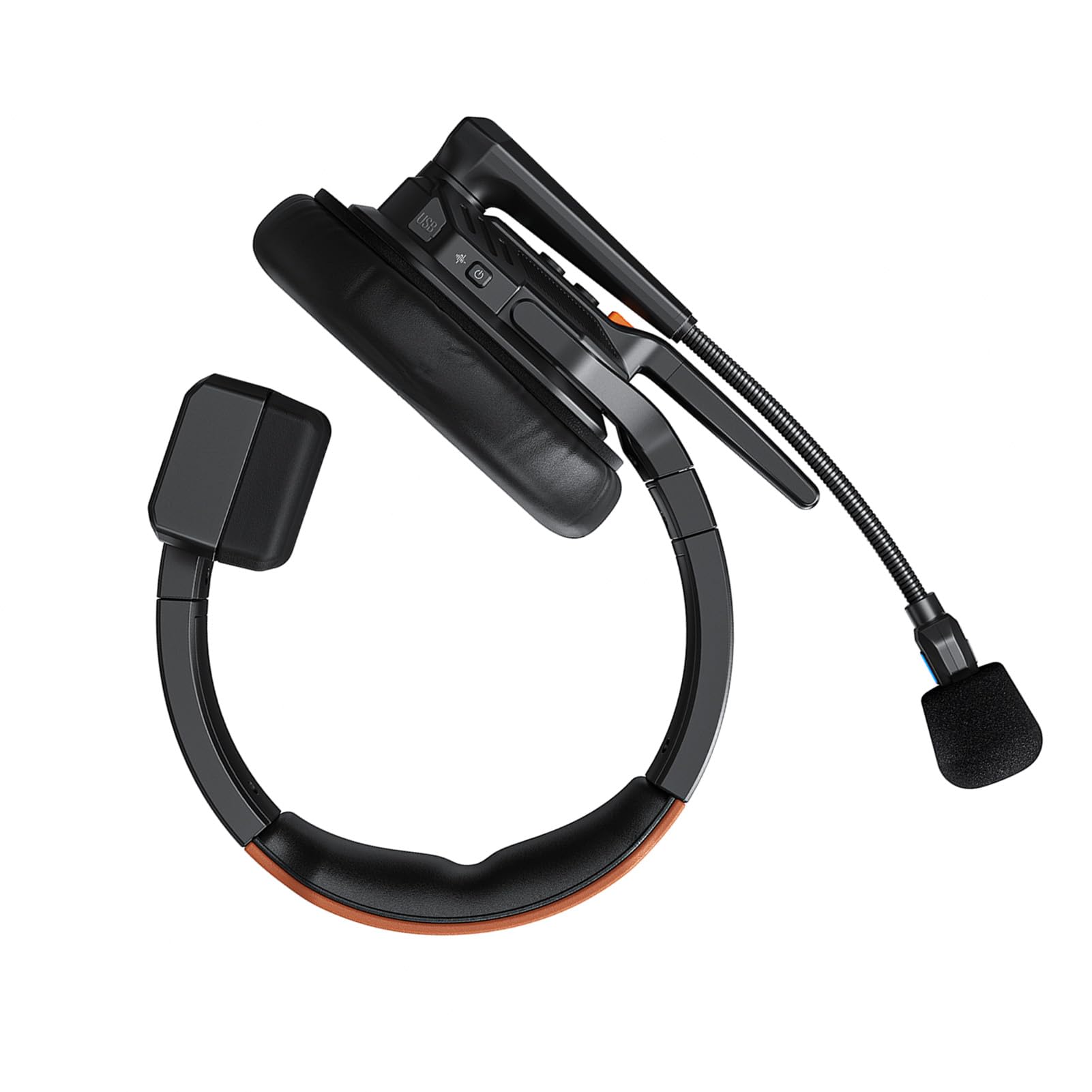 Auriculares Intercomunicadores Inalámbricos Dúplex Completos con Reducción de Ruido AI/ENC para Comunicación en Equipo, Juego de 2 Uds para Eventos Al Aire Libre