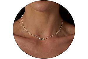 Mini Bas Relief Pearl Choker: Petite Elegance for Modern Glamour