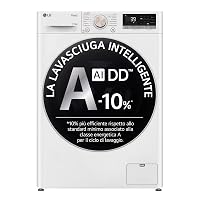 LG AI DD D4R7011TSWG Lavasciuga 11/6kg, Serie R7