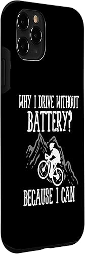 Miniatura 3 de Carcasa para iPhone 11 Pro Cyclist Mountain Why Drive Without Battery I Can Bike Biker Case