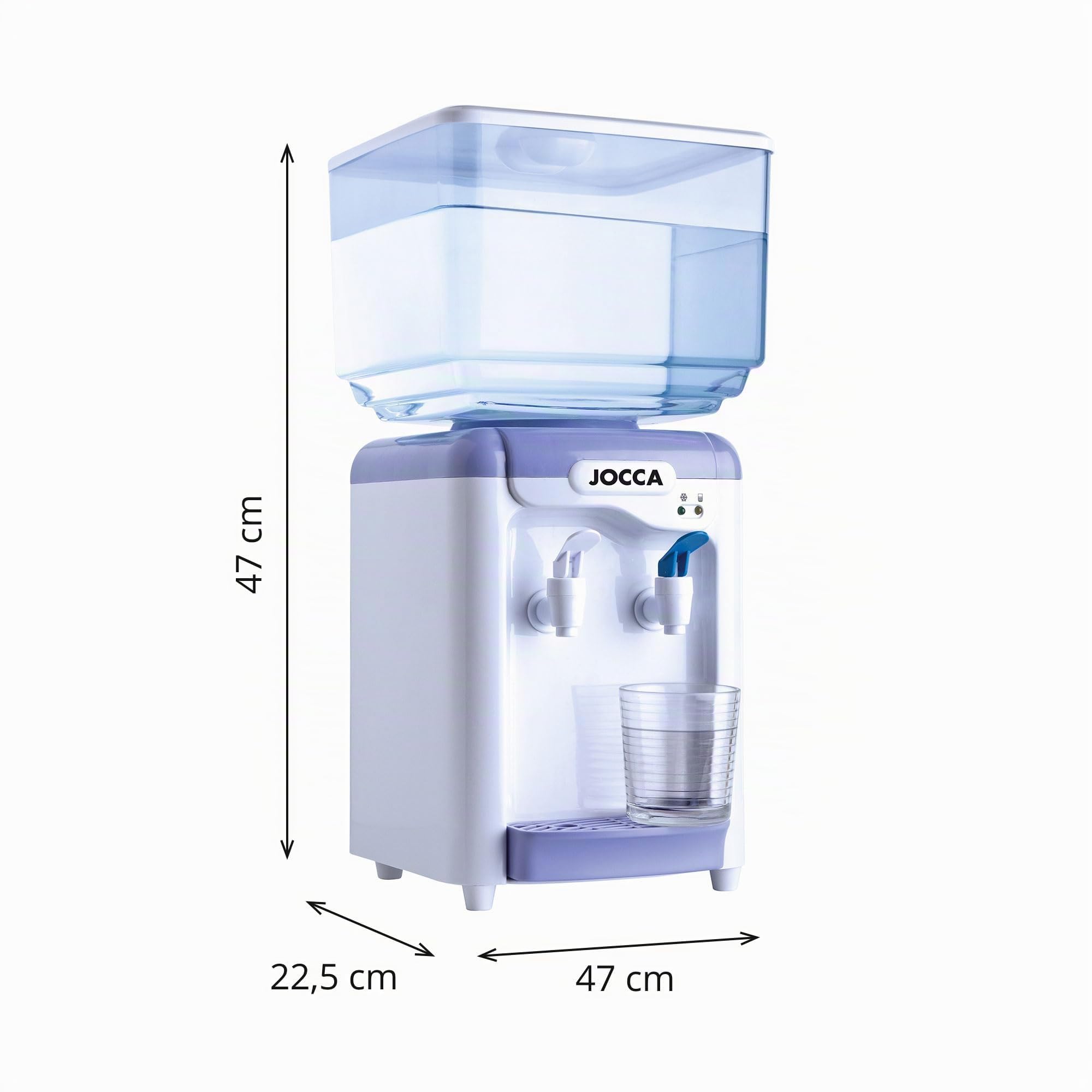 Jocca, Distributore Acqua Elettrico 7L, Display Digitale, Sistema di Raffreddamento