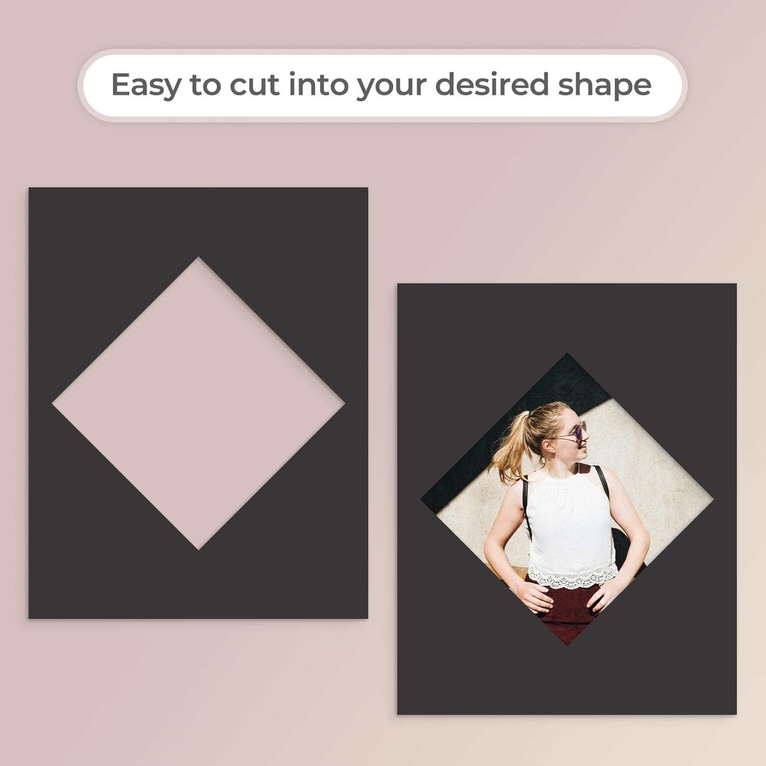 Frametory, Pack of 12 8x10 Uncut Mat Boards, Acid-Free Picture Backing Boards for Frames, Photos, Crafts (Black) - Image 5