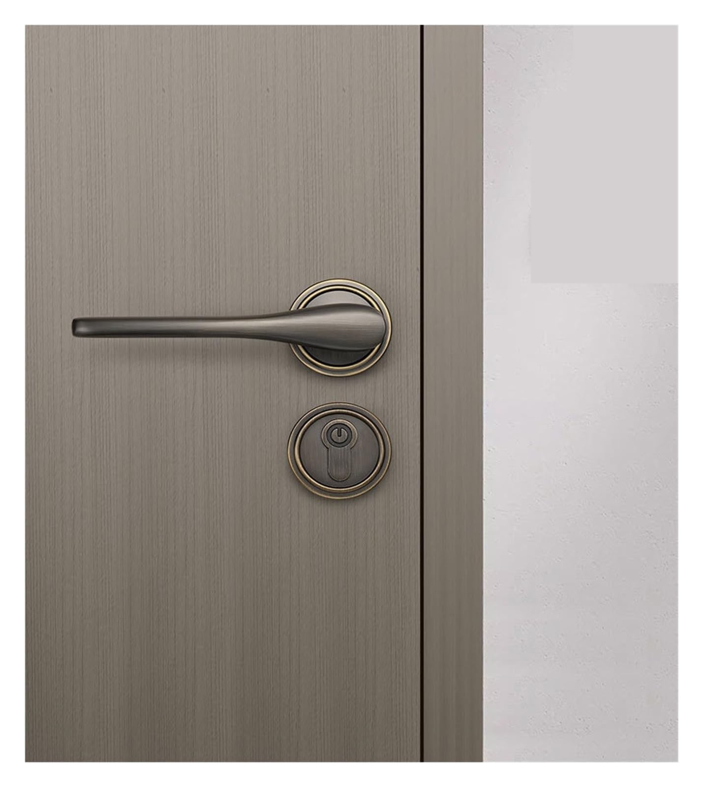 Serrure fendue silencieuse en laiton poignée pour porte de chambre