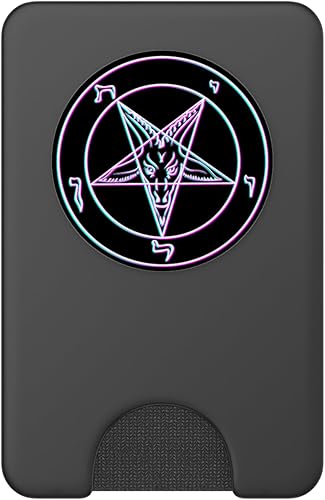 Miniatura 8 de Waporwave Pentagram Seal of Baphomet - PopSockets Grip and Stand para teléfonos y tabletas, Negro