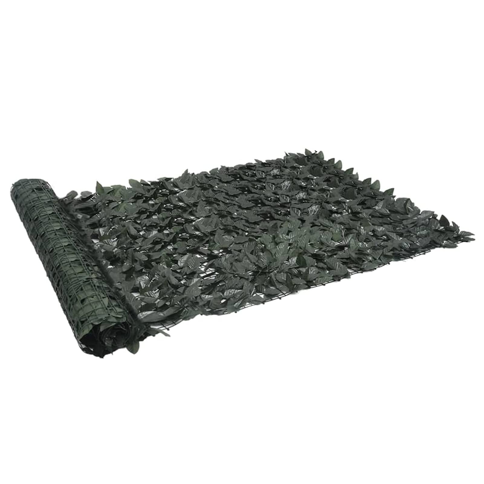 Toldo para balcón con Hojas, Malla Protectora Balcon, Malla De Ocultacion, para Cubrir Vallas, Tela Ocultacion Jardin, Verde Oscuro 300x150 cm
