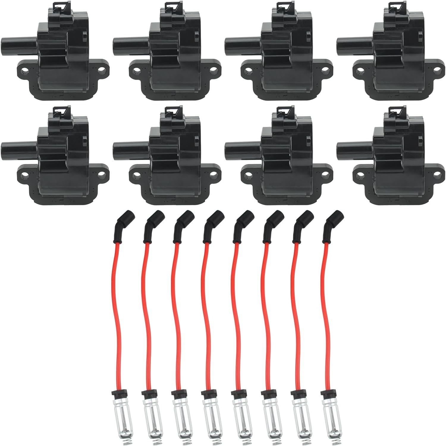 D580 UF192 Ignition Coil Wire Fit for C-hev-role-t Avalanche Silverado Express 2500 3500 Camaro GMC Savana Sierra 3500 Yukon Cadillac CTS Pontiac Firebird 1998-2005,8 pcs