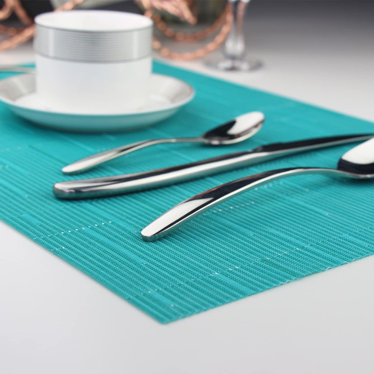 Set Da 6 Tovagliette E Sottobicchieri In Sughero Con Finitura Opaca - Resistenti Al Calore E Antiscivolo - Design Naivasha - 2